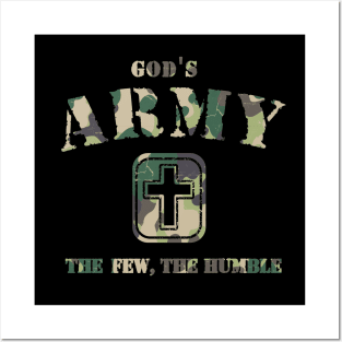 God's Army, The few, the humble, camo text Posters and Art